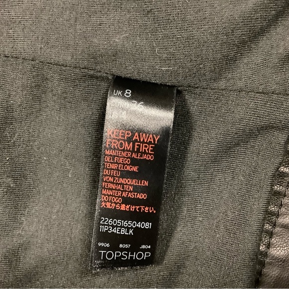 Topshop Faux Leather Cropped Jacket - Picture 11 of 11